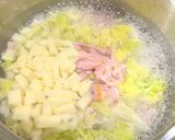 キャベツとじゃがいもとベーコンのスープ作り方4写真