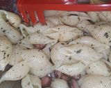 本場イタリア家庭料理カルボナーラ風パスタ作り方18写真