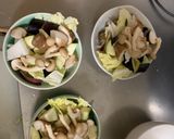 簡単根菜茄子白菜オイレモン味ハム入野菜炒作り方12写真
