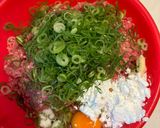 れんこんの豚ひき肉挟み焼き作り方2写真