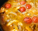 鶏肉と煮豆のプチトマトスープ作り方3写真