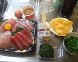 簡単☆海鮮スタミナ丼作り方1写真
