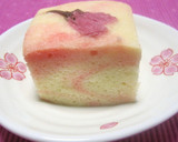 お花見✿簡単！桜の浮島（和風蒸しケーキ）作り方11写真