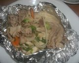 たっぷりきのことぶた肉のホイル焼き！作り方8写真