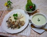 チキンのワイン生クリーム煮作り方7写真