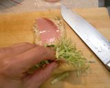 ♪薄揚げの春キャベツ巻き　照り焼き風味♪作り方4写真