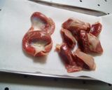 砂肝と白葱の和えもの　レモン風味作り方1写真