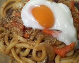 カルビ☆にんにくバター醤油うどん☆作り方4写真