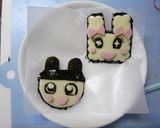 平面なキャラ弁☆まめっち＆ラブリっち♡作り方8写真