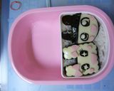 平面なキャラ弁☆まめっち＆ラブリっち♡作り方9写真