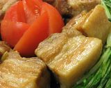 豚の角煮の超簡単ゴマだんご（角煮饅頭）作り方1写真