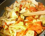 焼肉味✿かじきとたくさん野菜の❀パスタ✿作り方7写真