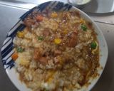 レンジ簡単中華風シーフードレモン味炒飯弁当作り方11写真