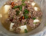 豆腐のスープ　ひき肉そぼろのせ作り方8写真