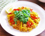 レンジで★８種のたっぷり野菜のビリヤニ風作り方27写真