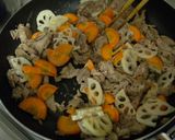 豚肉と蓮根の甘辛炒め作り方3写真