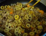 豚肉と蓮根の甘辛炒め作り方4写真