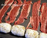 お弁当に♪カレー風味の肉巻きおにぎり★作り方2写真