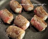 お弁当に♪カレー風味の肉巻きおにぎり★作り方4写真
