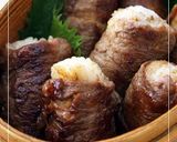 お弁当に♪カレー風味の肉巻きおにぎり★作り方6写真