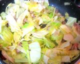 春キャベツと豚肉のオイマヨパスタ作り方4写真