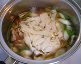 にんにくたっぷり♡肉汁きしめん作り方3写真