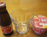 絶品！オロナミンＣヨーグルト（ピーチ）作り方1写真