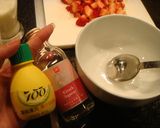 簡単★牛乳プリン★いちごソースをかけて作り方6写真