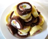 ふわふわパーティーミニロールケーキ作り方25写真