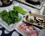 空芯菜と豚肉のさっと炒め作り方1写真