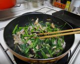 空芯菜と豚肉のさっと炒め作り方3写真