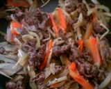 牛肉、もやし、えのき、人参炒め作り方8写真