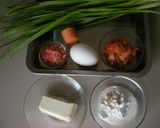 栄養満点！ニラたっぷり豆腐チヂミ作り方1写真