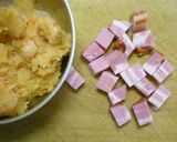 鶏胸肉deベーコン包み揚作り方2写真