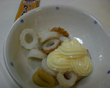 お弁当の隙間に☆ちくわのからしマヨ和え作り方1写真