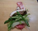 <春キャベツと椎茸の豚肉ロールフライ>♪作り方2写真