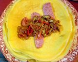 ハムとキノコのクレープ巻き　カレー風味作り方9写真