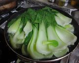 釜揚げしらすとチンゲンサイのおひたし作り方1写真