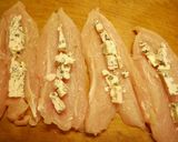 ブルーチーズで大人のササミチーズ　作り方1写真
