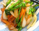 春の3色彩り野菜炒め作り方6写真