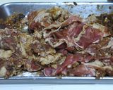 豚肉の味噌入り丸め焼き作り方1写真