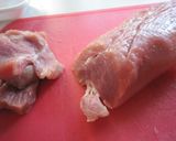 やわらか♡豚肉の甘辛マヨ❤作り方1写真