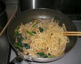 エリンギと豚肉の和風パスタ作り方4写真
