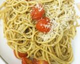 手抜きジェノベパスタwithトマト　作り方7写真