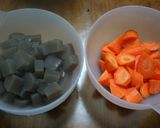 鶏肉とこんにゃくと根菜の味噌煮作り方3写真
