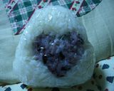 お弁当用ハートのトレードおにぎり作り方5写真