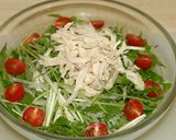 水菜と蒸し鶏のサラダベース作り方7写真