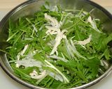 水菜と蒸し鶏のサラダベース作り方6写真