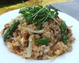 アスパラガスと鰻の蒲焼ピラフ作り方8写真