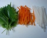 *薄切り豚肉野菜巻き甘酢ソテー*作り方1写真
